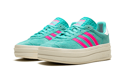 Kup oryginalne Gazelle Bold Flash Aqua Lucid Pink ID7026 - widok z drugiego boku - Sneakersy