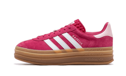 Adidas Gazelle Bold Wild Pink czarny-biały - widok główny z boku | Saturaise.com
