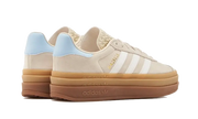 Buty Adidas Gazelle Bold Wonder White Clear Sky - widok z przodu - Rozmiary EU