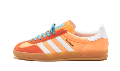 Adidas Gazelle Indoor Beam Orange biały-pomarańczowy - widok główny z boku | Saturaise.com