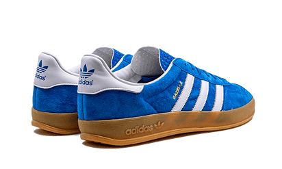Buty Adidas Gazelle Indoor Blue Bird Gum - widok z przodu - Rozmiary EU