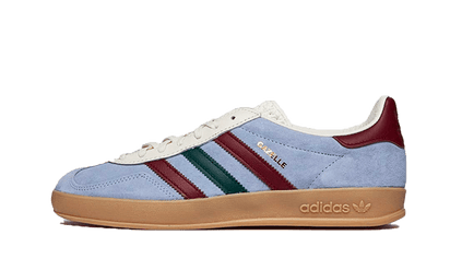 Adidas Gazelle Indoor Blue Dawn niebieski-zielony - widok główny z boku | Saturaise.com