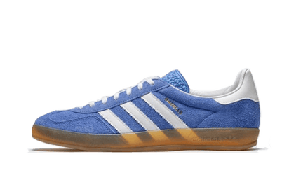 Adidas Gazelle Indoor Blue Fusion biały-niebieski - widok główny z boku | Saturaise.com