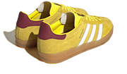 Buty Yeezy Gazelle Indoor Bright Yellow Burgundy - widok z przodu - Rozmiary EU