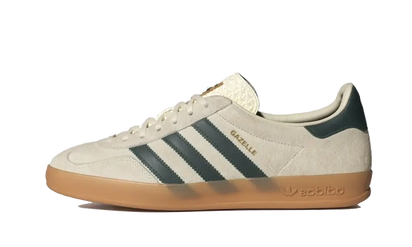 Adidas Gazelle Indoor Cream White Collegiate Green Gum biały-zielony - widok główny z boku | Saturaise.com
