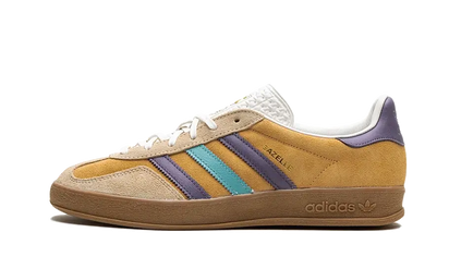 Adidas Gazelle Indoor Glow Orange Shadow Violet czarno-szary - widok główny z boku | Saturaise.com