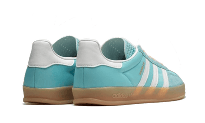 Buty Adidas Gazelle Indoor Preloved Blue White Gum - widok z przodu - Rozmiary EU