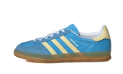Adidas Gazelle Indoor Semi Blue Burst Almost Yellow biały-niebieski - widok główny z boku | Saturaise.com