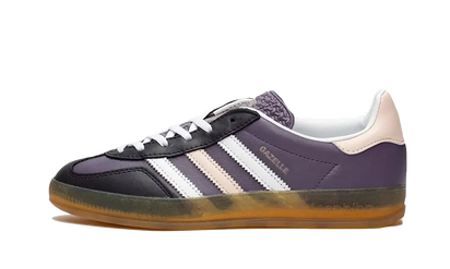 Adidas Gazelle Indoor Shadow Violet Wonder Quartz czarno-szary - widok główny z boku | Saturaise.com