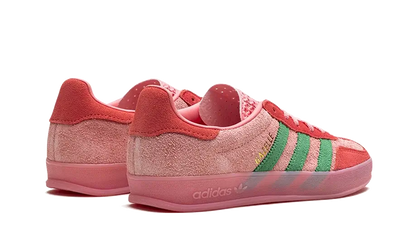 Buty Adidas Gazelle Indoor Semi Pink Spark Preloved Scarlet - widok z przodu - Rozmiary EU