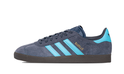 Adidas Gazelle Shadow Navy Clear Blue czarno-szary - widok główny z boku | Saturaise.com