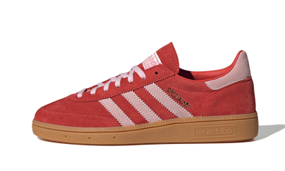 Adidas Handball Spezial Bright Red Clear Pink czerwony-różowy - widok główny z boku | Saturaise.com