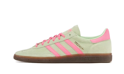 Adidas Handball Spezial Semi Green Spark zielony-różowy - widok główny z boku | Saturaise.com