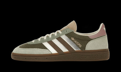 Adidas Handball Spezial Silver Green Magic Mauve biały-zielony - widok główny z boku | Saturaise.com