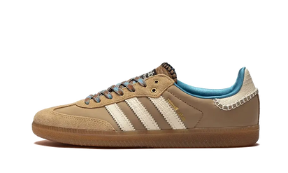 Adidas Adidas Samba Nylon Wales Bonner Desert White biały-niebieski - widok główny z boku | Saturaise.com