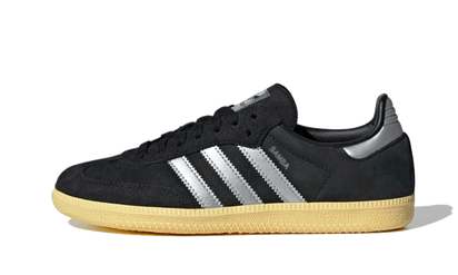 Adidas Samba OG Core Black Matte Silver czarny-czerwony - widok główny z boku | Saturaise.com