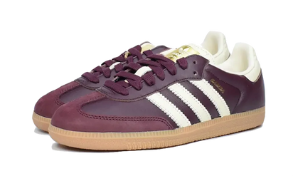 Kup oryginalne Adidas Samba OG Maroon Gold Metallic ID0477 - widok z drugiego boku - Sneakersy