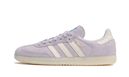Adidas Samba OG Silver Dawn Chalk White biały-czerwony - widok główny z boku | Saturaise.com