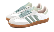 Kup oryginalne Samba OG Cloud White Silver Green - widok z drugiego boku - Sneakersy