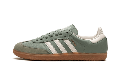 Adidas Samba OG Silver Green biały-czerwony - widok główny z boku | Saturaise.com