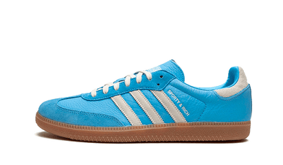 Adidas Samba OG Sporty & Rich Blue Grey biały-niebieski - widok główny z boku | Saturaise.com