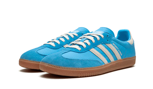 Adidas Samba OG Sporty & Rich Blue Grey - Kup oryginalne Adidas Samba OG Sporty & Rich Blue Grey IE6975 - widok z drugiego boku - Sneakersy