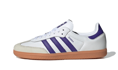 Adidas Samba OG White Energy Ink Gum biały-czerwony - widok główny z boku | Saturaise.com