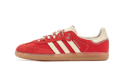Adidas Samba Wales Bonner Red White biały-czerwony - widok główny z boku | Saturaise.com