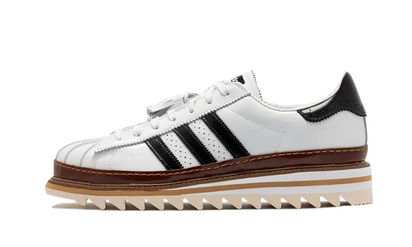 Adidas Superstar CLOT White Crystal Sand czarny-biały - widok główny z boku | Saturaise.com