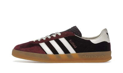 Adidas Gazelle Gucci Burgundy Velvet biały-burgundowy - widok główny z boku | Saturaise.com