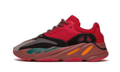 Adidas Yeezy 700 Hi-Res Red czerwony-srebrny - widok główny z boku | Saturaise.com