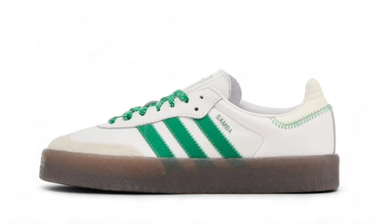 Adidas Sambae Cloud White Green biało-pomarańczowy - widok główny z boku | Saturaise.com