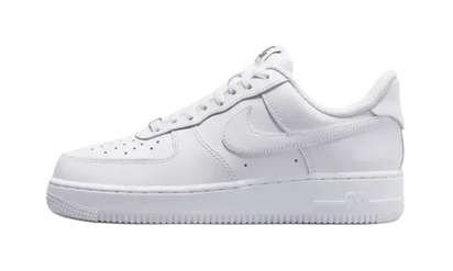 Nike Air Force 1 Low '07 Flyease Triple White biały - widok główny z boku | Saturaise.com