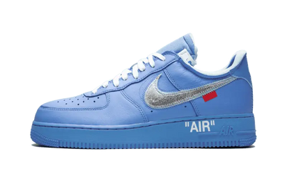 Nike Air Force 1 Low Off-White MCA University Blue - widok główny z boku - Streetwear