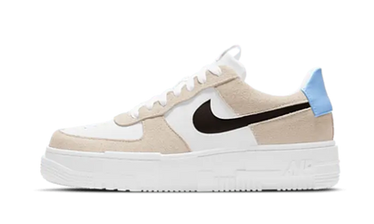 Nike Air Force 1 Low Pixel Desert Sand biały-zielony - widok główny z boku | Saturaise.com