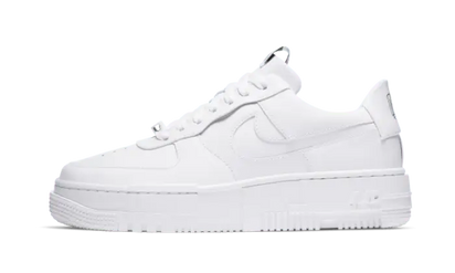 Nike Air Force 1 Low Pixel White biały - widok główny z boku | Saturaise.com
