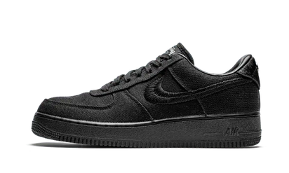Nike Air Force 1 Low Stussy Black - widok główny z boku - Streetwear
