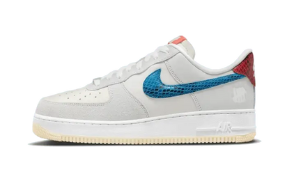 Nike Air Force 1 Low Undefeated 5 On It niebieski-szary - widok główny z boku | Saturaise.com