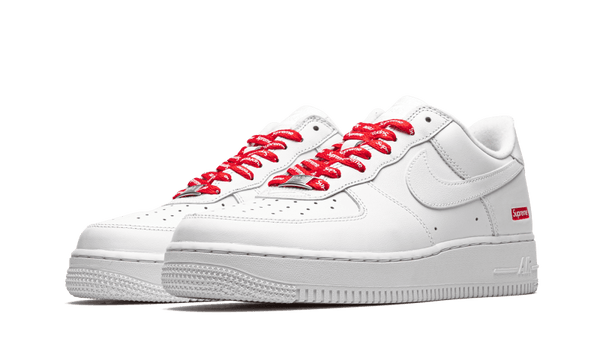 Nike Air Force 1 Low White Supreme - Nike Air Force 1 Low White Supreme - widok z drugiego boku - Premium Quality