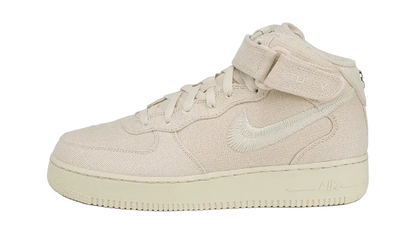 Nike Air Force 1 Mid Stussy Fossil - widok główny z boku - Streetwear