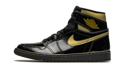 Air Jordan Air Jordan 1 High Black Metallic Gold czarny-biały - widok główny z boku | Saturaise.com