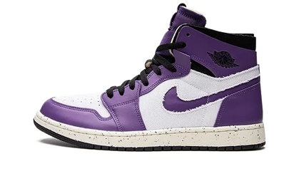 Air Jordan Air Jordan 1 High Zoom Air CMFT Crater Purple czarny-biały - widok główny z boku | Saturaise.com