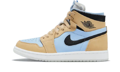 Air Jordan Air Jordan 1 High Zoom CMFT Psychic Blue czarny-biały - widok główny z boku | Saturaise.com