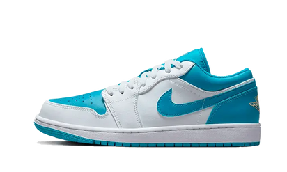Air Jordan Air Jordan 1 Low Aquatone biały-złoty - widok główny z boku | Saturaise.com