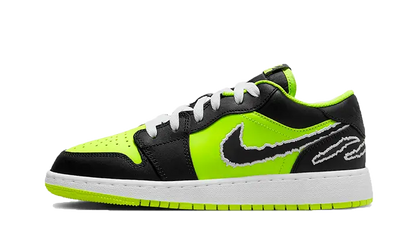 Air Jordan Air Jordan 1 Low Black Cat żółto-czarny - widok główny z boku | Saturaise.com