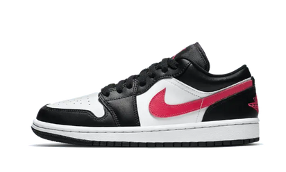 Air Jordan Air Jordan 1 Low Black Siren Red czarny-biały - widok główny z boku | Saturaise.com