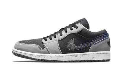 Air Jordan Air Jordan 1 Low Crater Black Grey czarny-niebieski - widok główny z boku | Saturaise.com