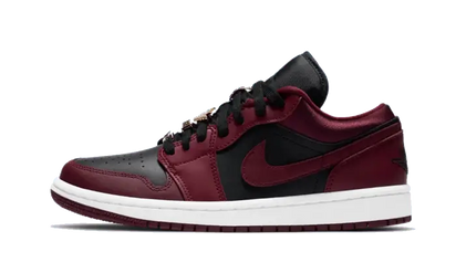 Air Jordan Air Jordan 1 Low Dark Beetroot Black czarny-biały - widok główny z boku | Saturaise.com