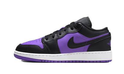 Air Jordan Air Jordan 1 Low Electric Violet czarny-biały - widok główny z boku | Saturaise.com