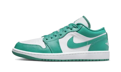 Air Jordan Air Jordan 1 Low New Emerald czarny-biały - widok główny z boku | Saturaise.com